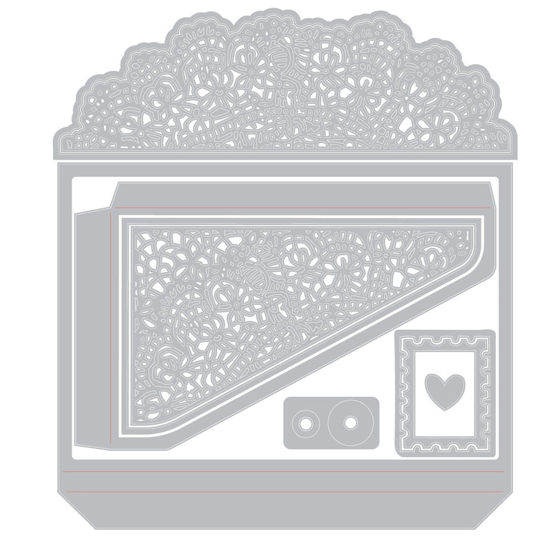 Load image into Gallery viewer, Sizzix • thinlits die set laced folio by 49 and market 10pcs