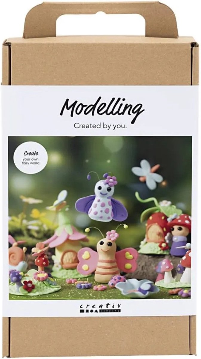 Afbeelding laden in galerijviewer, Creativ company http: www.cchobby.nl hobbyset-boetseren-elfje-pastelkleuren-1-doos