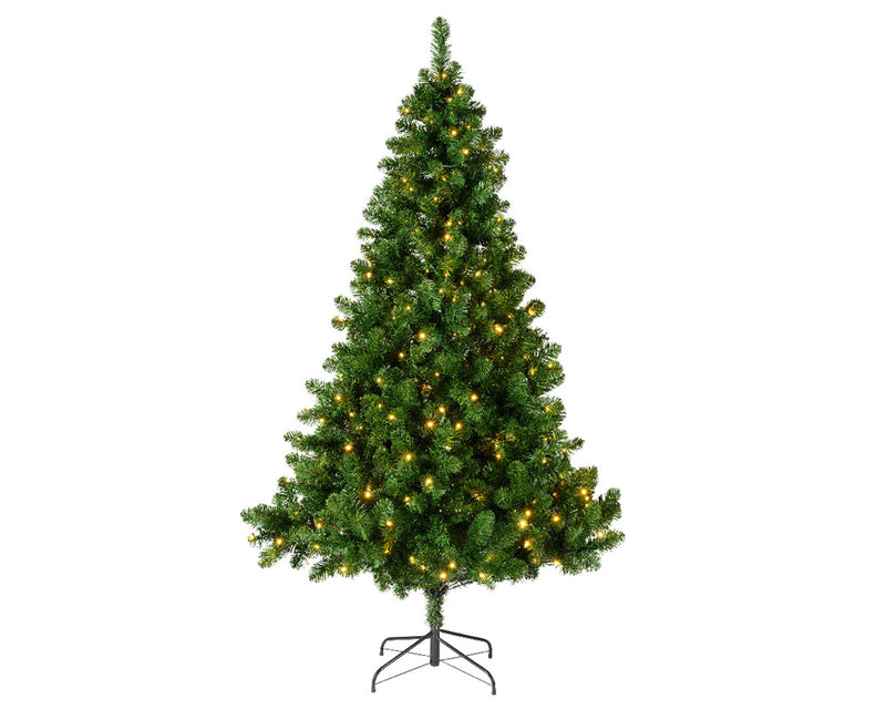 Load image into Gallery viewer, Everlands kunstkerstboom imperial pine 210cm hoog verlicht met 380 geintegreerde warmwitte led lampjes
