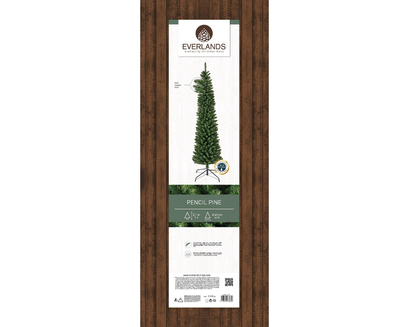 Afbeelding laden in galerijviewer, Decoris everlands kunstkerstboom pencil pine h210cm diameter 60cm