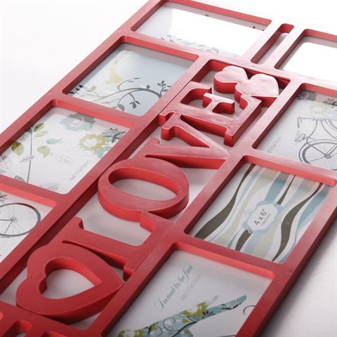 Load image into Gallery viewer, Zep fotolijst xb5055r reus red voor 10 foto's