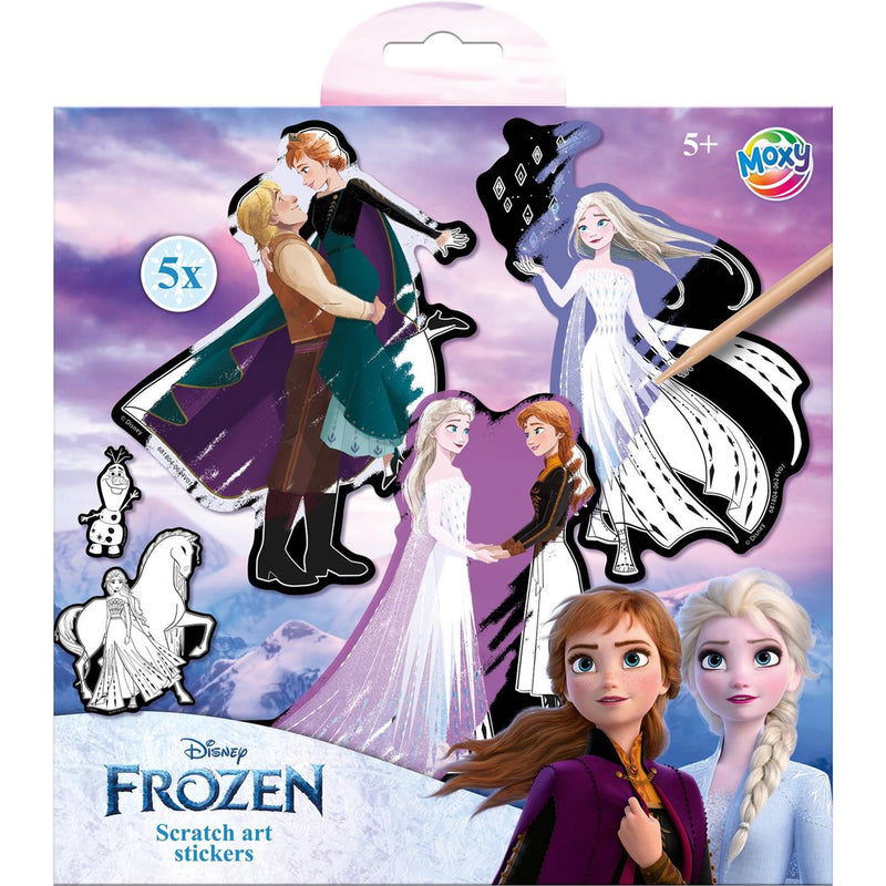 Load image into Gallery viewer, Moxy scratch art stickers - frozen, 6dlg.