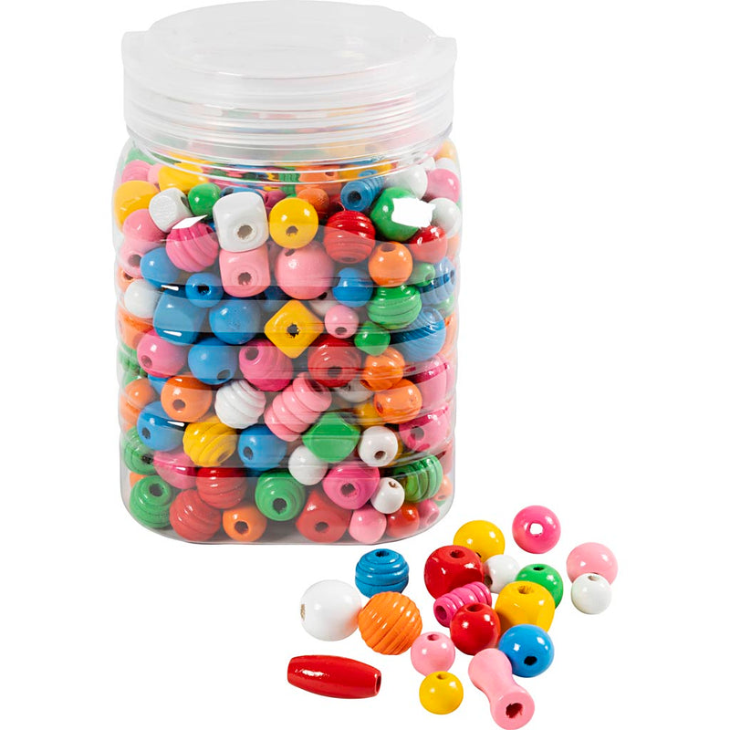 Afbeelding laden in galerijviewer, Https: www.cchobby.nl houten-kralen-d-5-28-mm-gatgrootte-2-5-3-mm-diverse-kleuren-400-gr-1-emmer