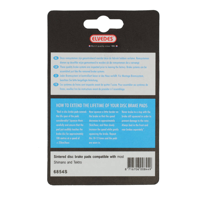 Load image into Gallery viewer, Schijfremblokset Elvedes Shimano Tektro RST - gesinterd (1 paar)