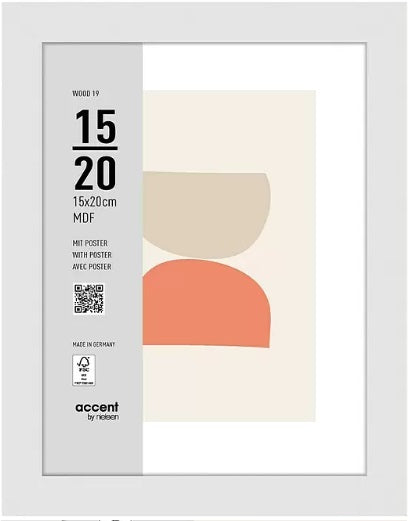Load image into Gallery viewer, Nielsen design nielsen fotolijst 3217202 wood 19 wit 15x20 cm