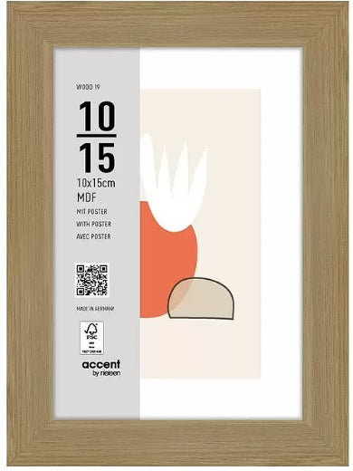 Load image into Gallery viewer, Nielsen design nielsen fotolijst 3211204 wood 19 naturel 10x15 cm