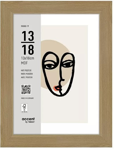 Load image into Gallery viewer, Nielsen design nielsen fotolijst 3232204 wood 19 naturel 13x18 cm