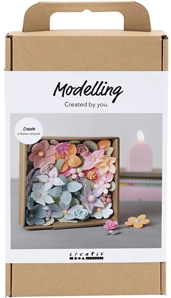 Afbeelding laden in galerijviewer, Creativ company http: www.cchobby.nl hobbyset-boetseren-bloemen-pastelkleuren-1-doos