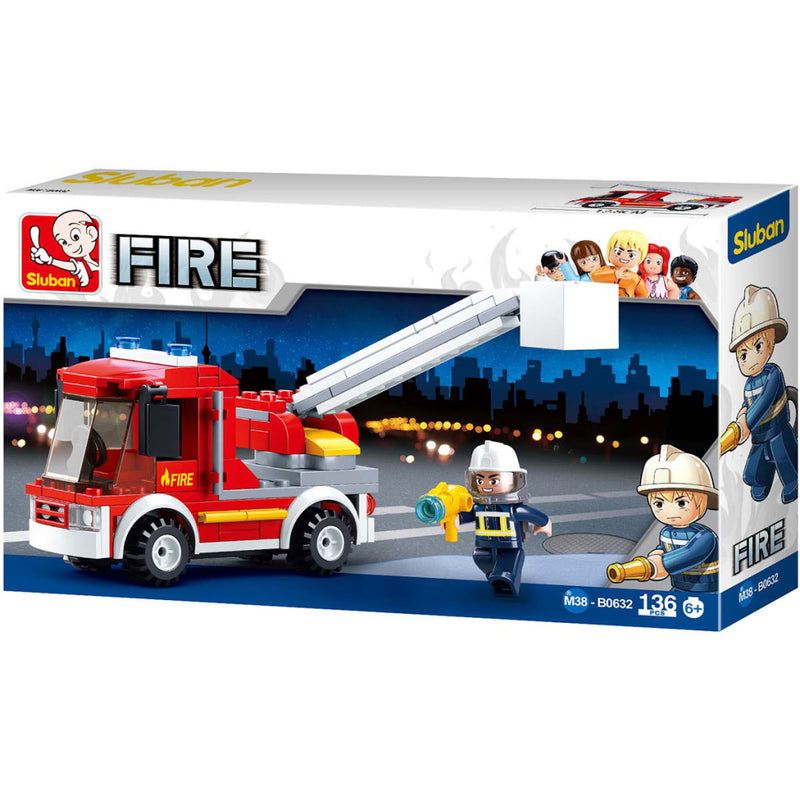 Load image into Gallery viewer, Sluban M38-B0632 Kleine Brandweer Hoogwerker