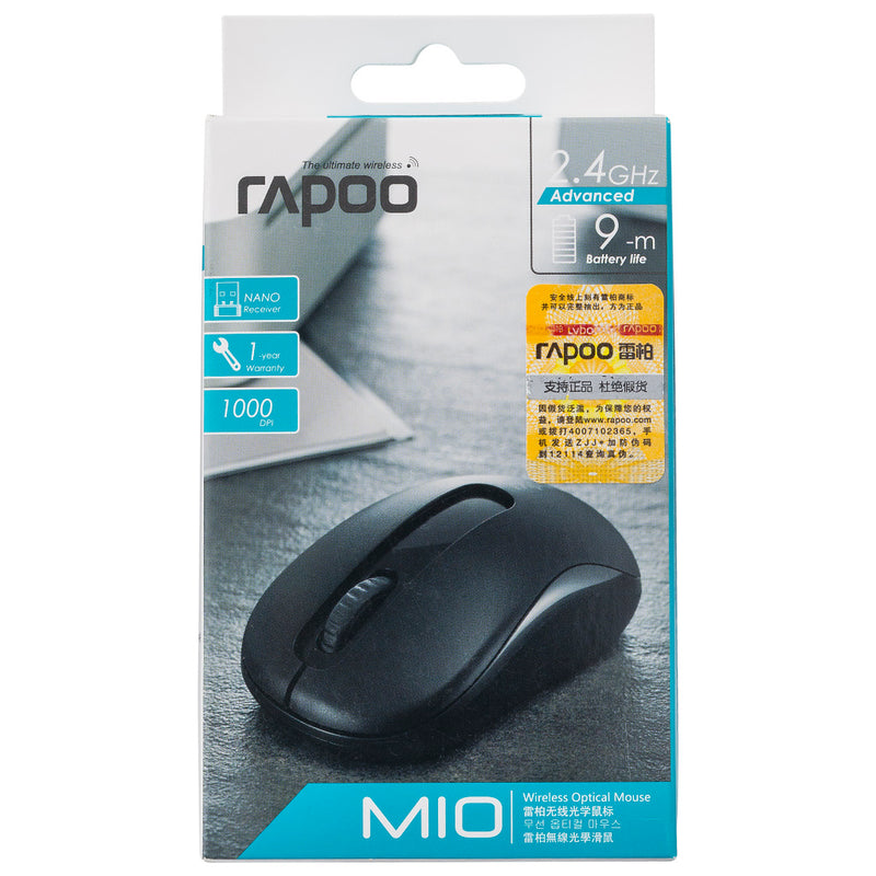 Load image into Gallery viewer, Rapoo muis opt. 2.4ghz zwart m10