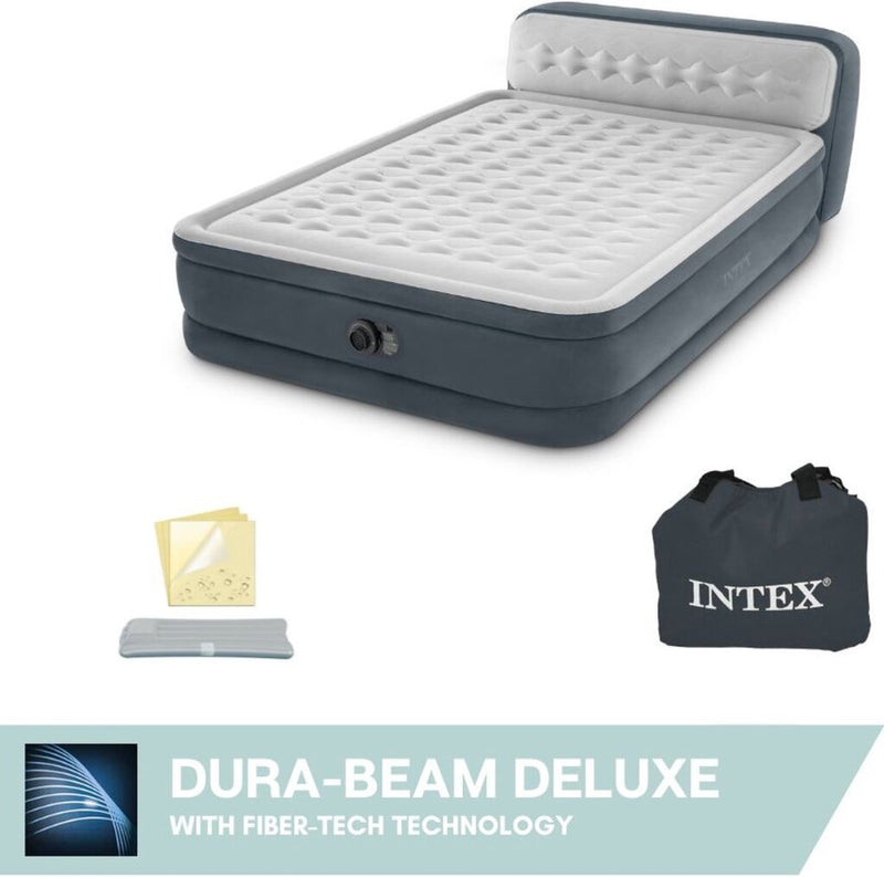 Load image into Gallery viewer, Intex 64448np dura-beam luchtbed 152x236x86 cm grijs