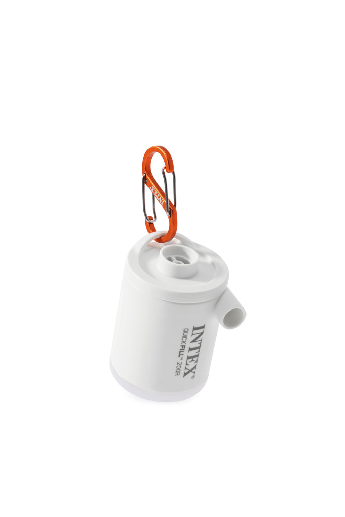 Afbeelding laden in galerijviewer, Intex 66647 quickfill tiny air pump met led licht en karbijnhaak