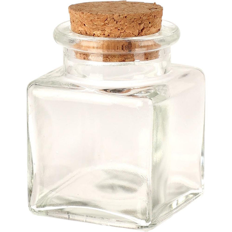 Afbeelding laden in galerijviewer, Excellent houseware voorraadpot glas met kurk deksel 50ml