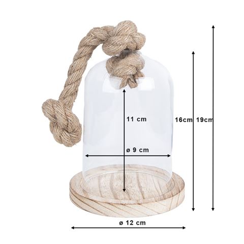 Load image into Gallery viewer, Clayre eef 6gl2220 stolp transparant 12x19 cm
