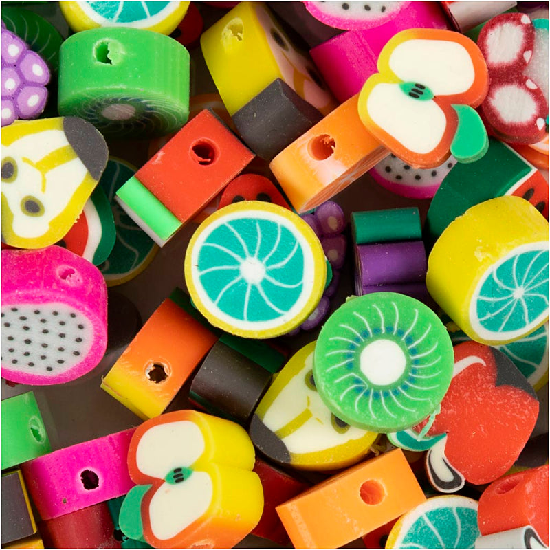 Load image into Gallery viewer, Creativ company http: www.cchobby.nl figuurkralen-fruit-d-10-mm-gatgrootte-1-5-mm-60-stuk-1-doos