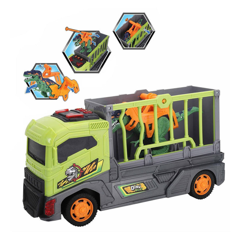 Load image into Gallery viewer, Abi dino valley transporttruck met kooi - 37cm