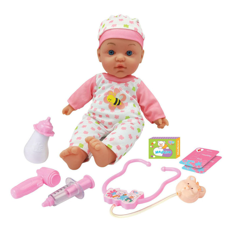 Afbeelding laden in galerijviewer, Zieke babypop met oplichtende wangen