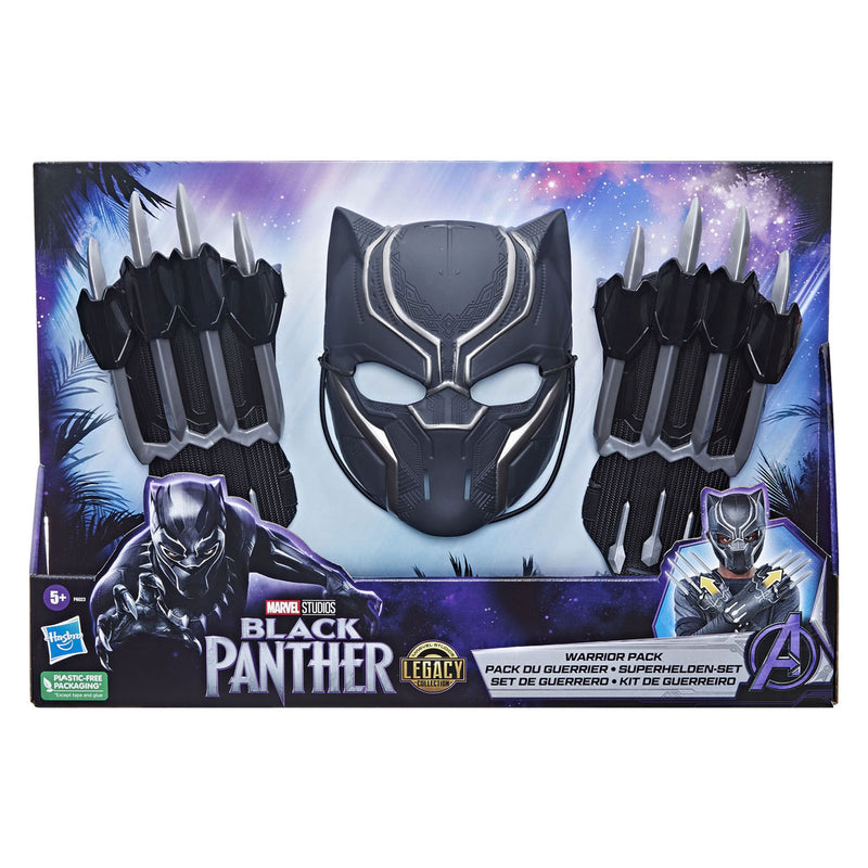 Load image into Gallery viewer, Black panther strijder pakket - masker en handschoenen