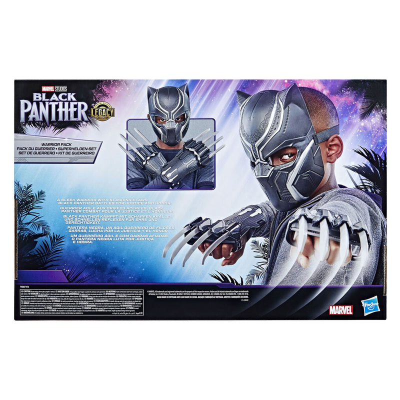 Load image into Gallery viewer, Black panther strijder pakket - masker en handschoenen