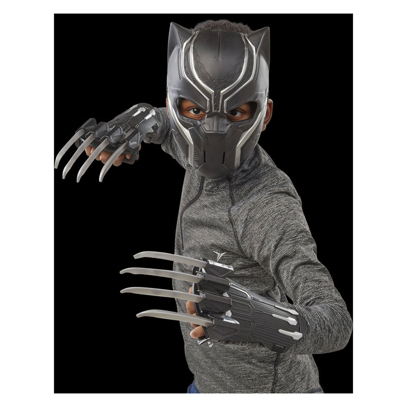 Load image into Gallery viewer, Black panther strijder pakket - masker en handschoenen
