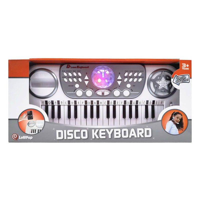 Load image into Gallery viewer, Disco keyboard 37 keys, discobal en hoofdmicrofoon