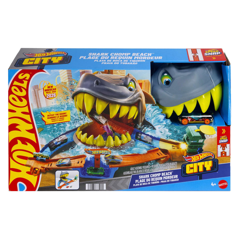 Load image into Gallery viewer, Hot wheels city plage shark chomp racebaan