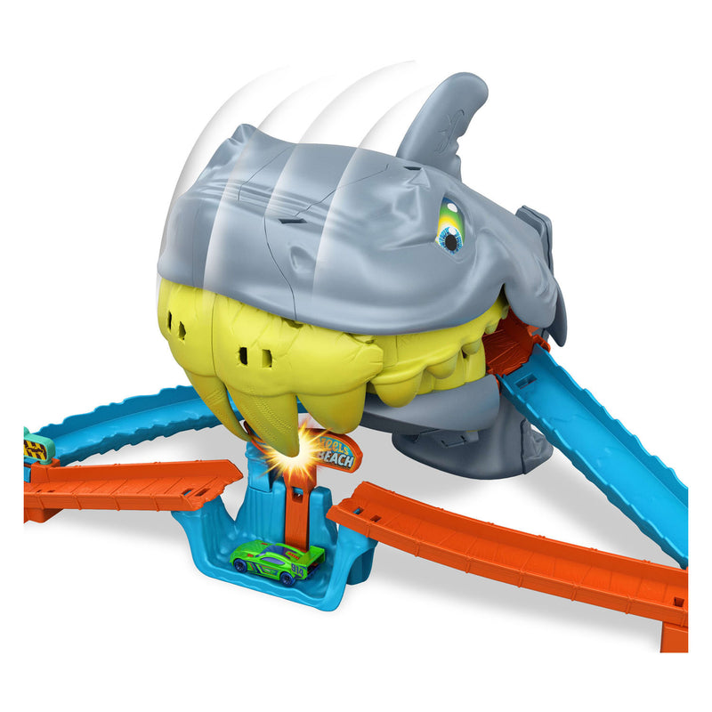 Load image into Gallery viewer, Hot wheels city plage shark chomp racebaan