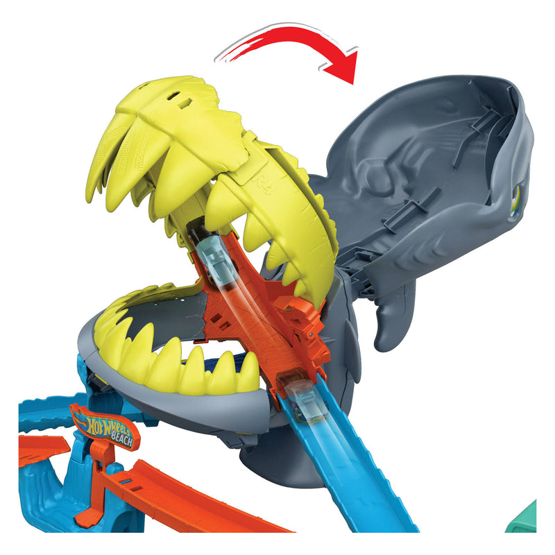Load image into Gallery viewer, Hot wheels city plage shark chomp racebaan