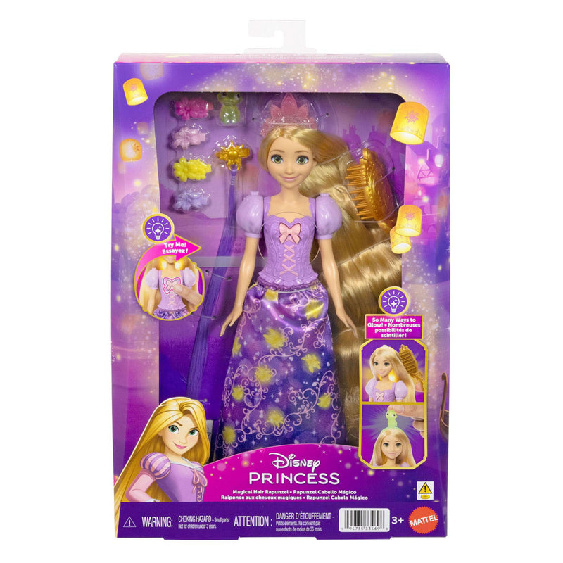 Load image into Gallery viewer, Mattel disney princess lichtgevend haar rapunzel modepop - magisch haar modepop speelgoed