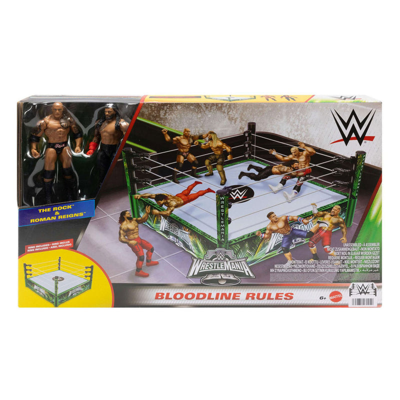 Load image into Gallery viewer, Mattel wwe vechtring met 2 speelfiguren