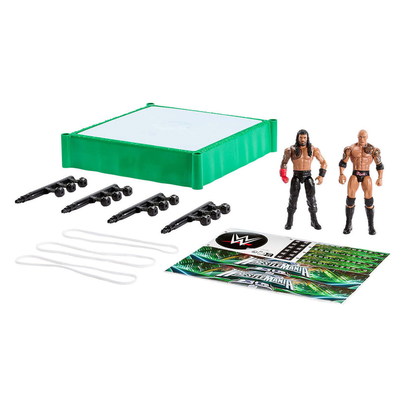 Load image into Gallery viewer, Mattel wwe vechtring met 2 speelfiguren