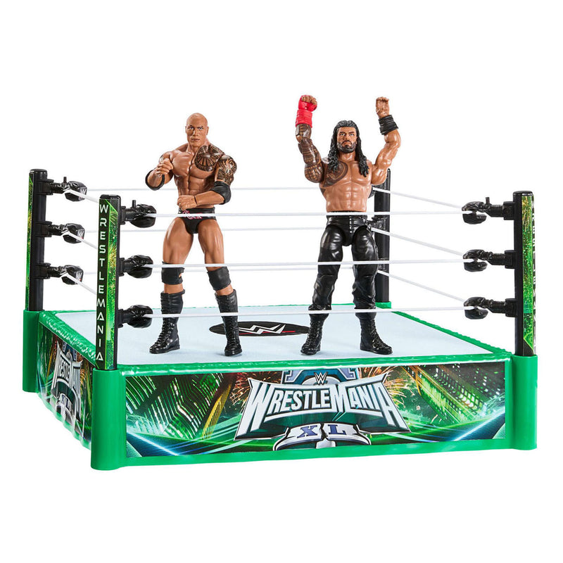 Load image into Gallery viewer, Mattel wwe vechtring met 2 speelfiguren