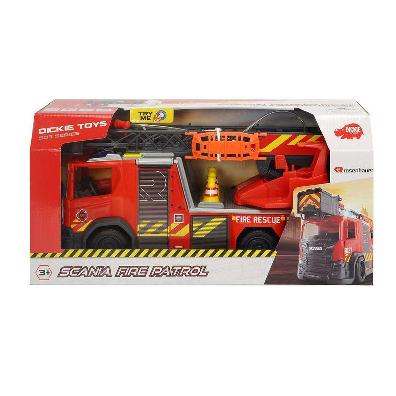 Load image into Gallery viewer, Dickie scania brandweerwagen met licht en geluid - 35cm