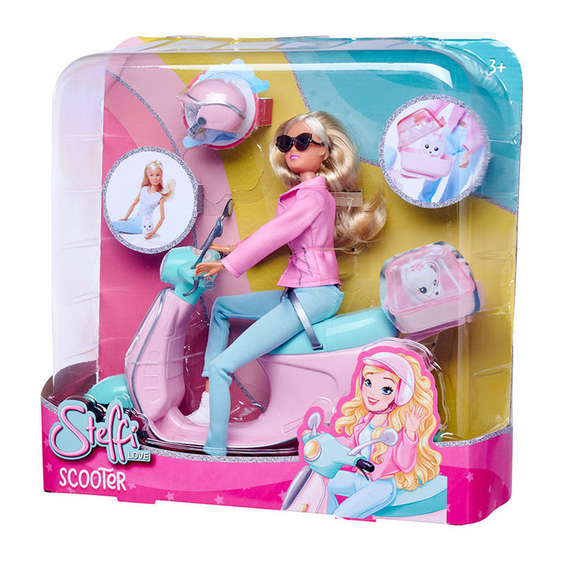 Load image into Gallery viewer, Simba steffi met scooter speelfiguur