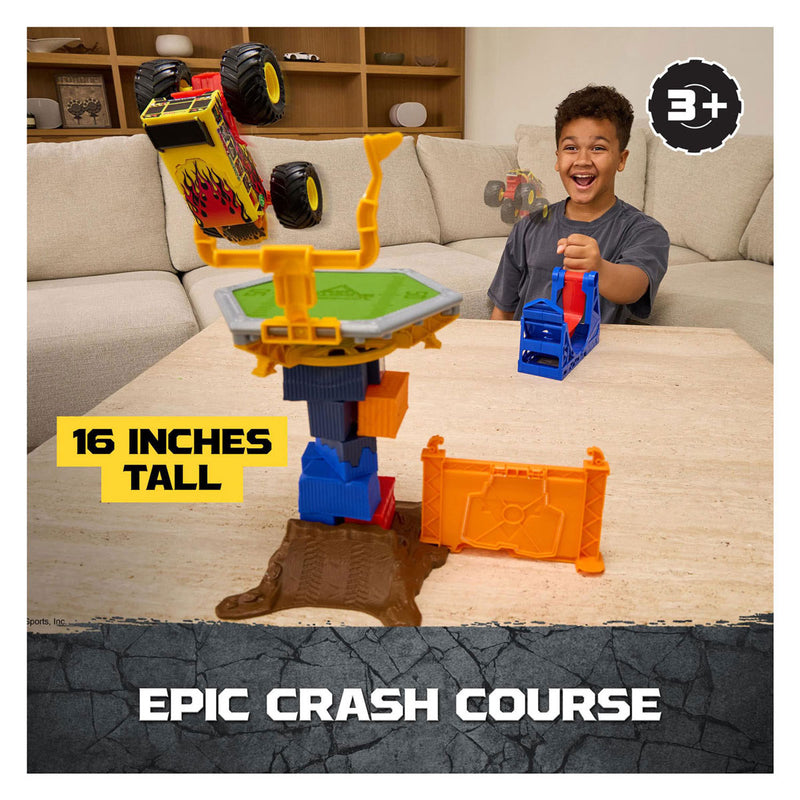 Load image into Gallery viewer, Monster jam spin master speelgoed crash course set met monstertruck 1:64.