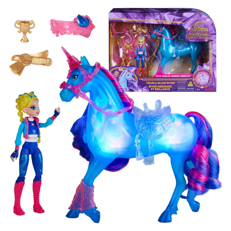 Load image into Gallery viewer, Unicorn academy train and glow river - 11.5 cm 12.5 cm