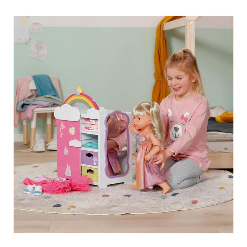 Load image into Gallery viewer, Baby born regenboogkledingkast