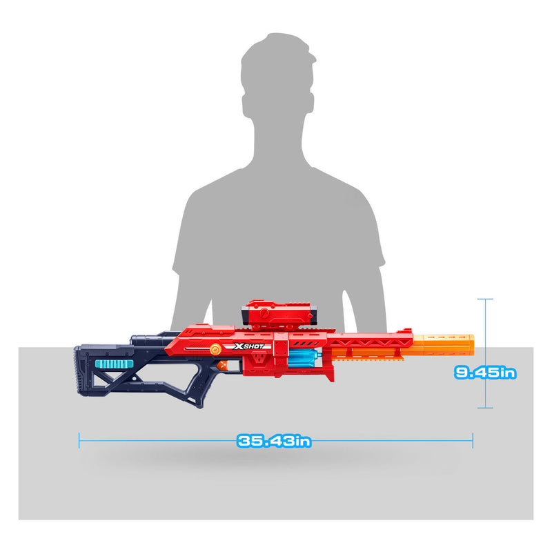 Load image into Gallery viewer, Xshot zuru x-shot excel red range x8 blaster met 24 pijlen