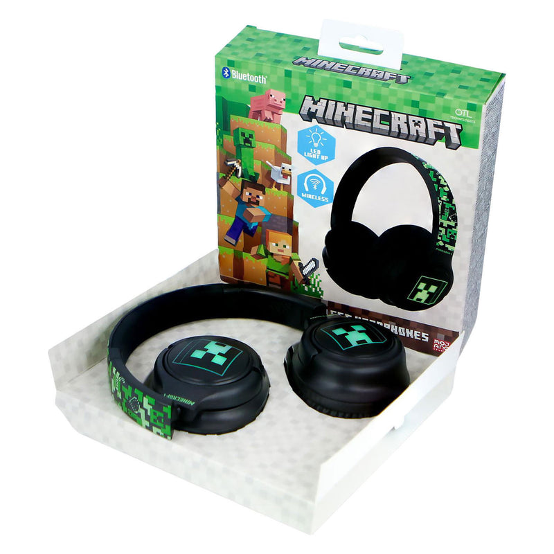 Load image into Gallery viewer, Minecraft bluetooth koptelefoon led light up