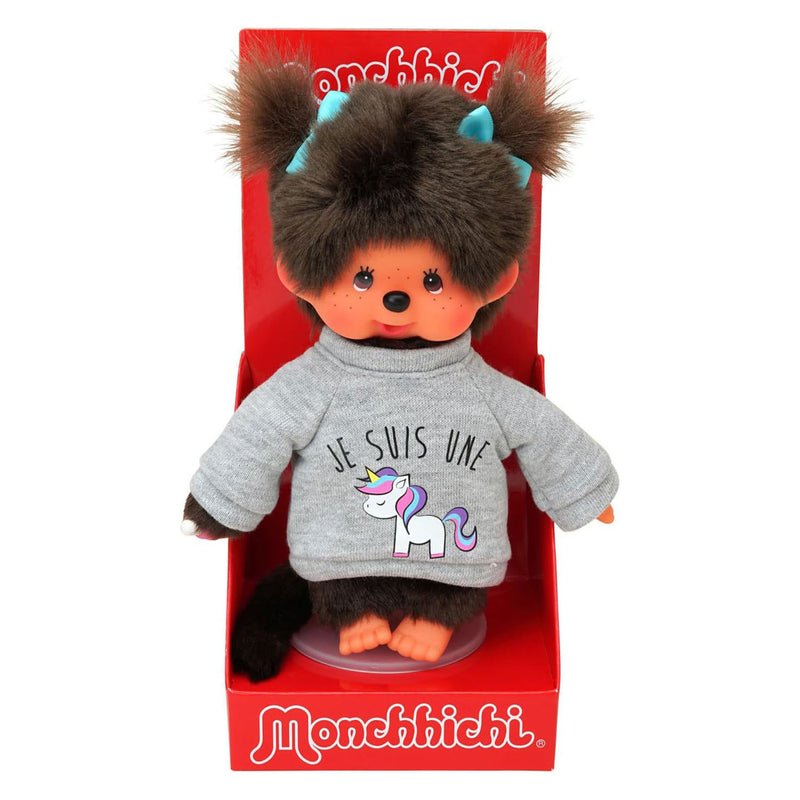 Load image into Gallery viewer, Bandai monchhichi - unicorn pluche
