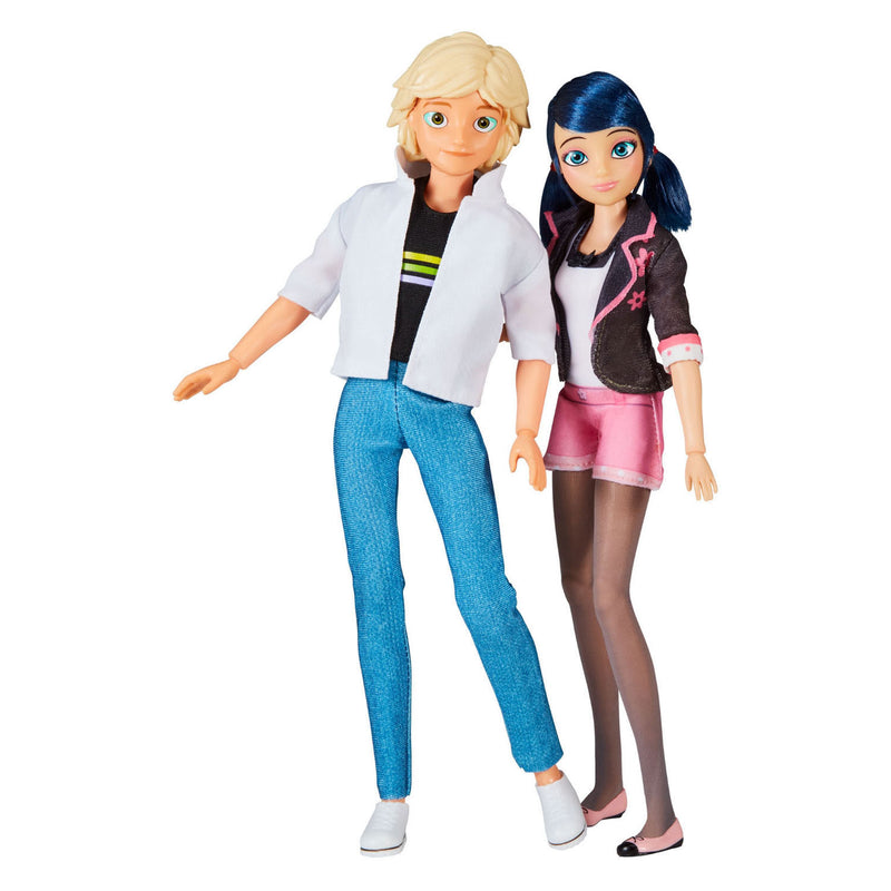 Afbeelding laden in galerijviewer, Bandai miraculous marinette adrien poppenset - 26 cm