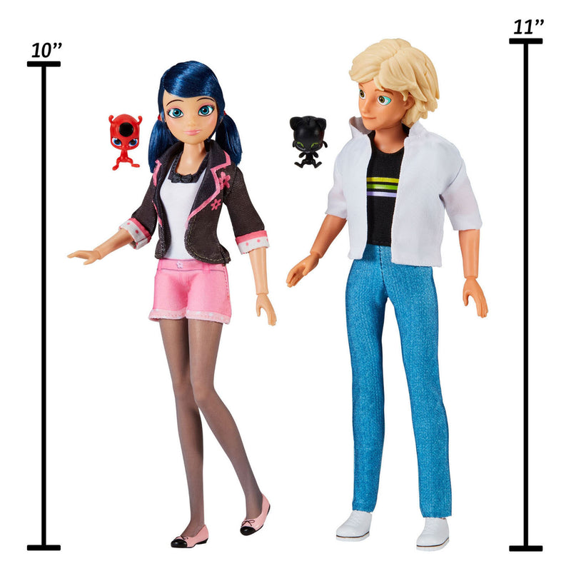 Load image into Gallery viewer, Bandai miraculous marinette adrien poppenset - 26 cm