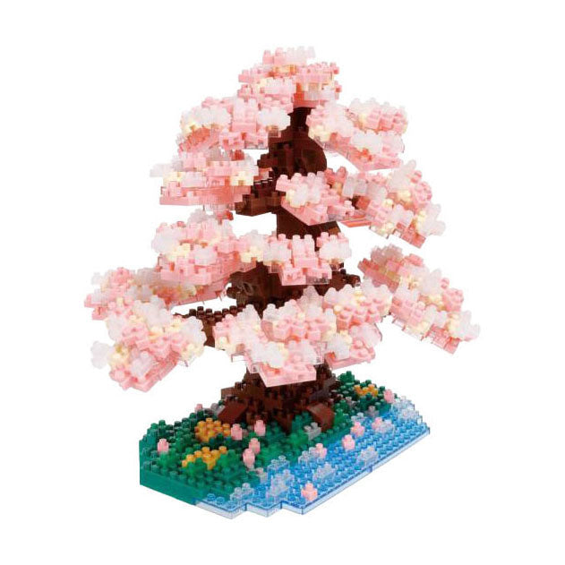 Load image into Gallery viewer, Bandai nanoblock bouwset luxe kersenbloesemboom - 990st.