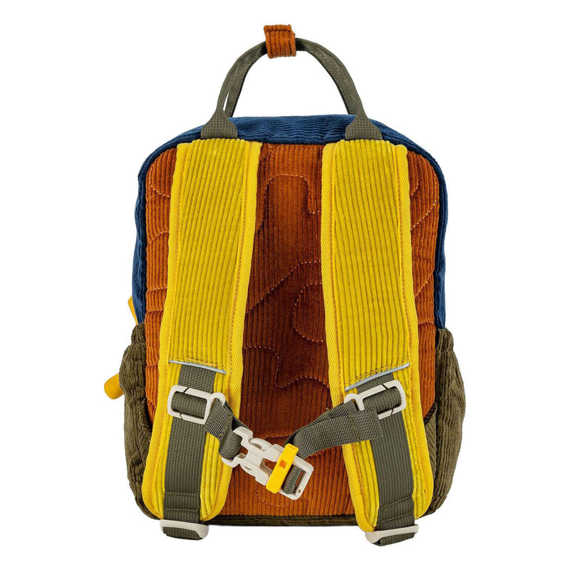 Load image into Gallery viewer, Stones and bones corduroy indigo cognac ivy rugzak