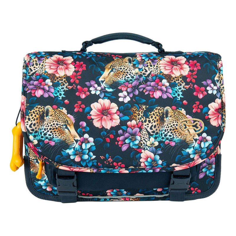 Load image into Gallery viewer, Stones and bones floral ambush indigo cedar schooltas