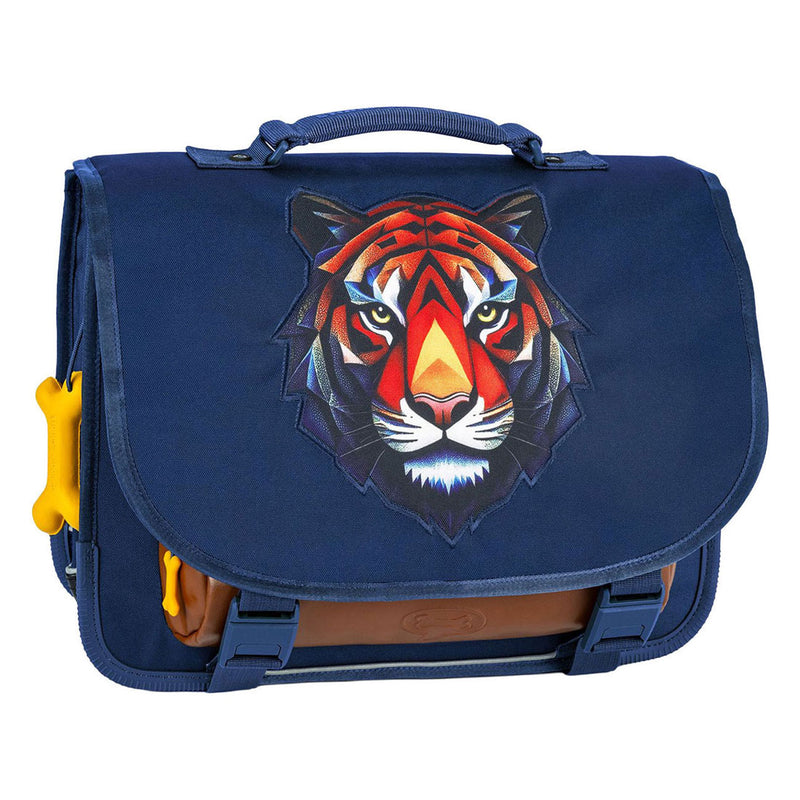 Load image into Gallery viewer, Stones and bones tiger facet indigo lotus schooltas