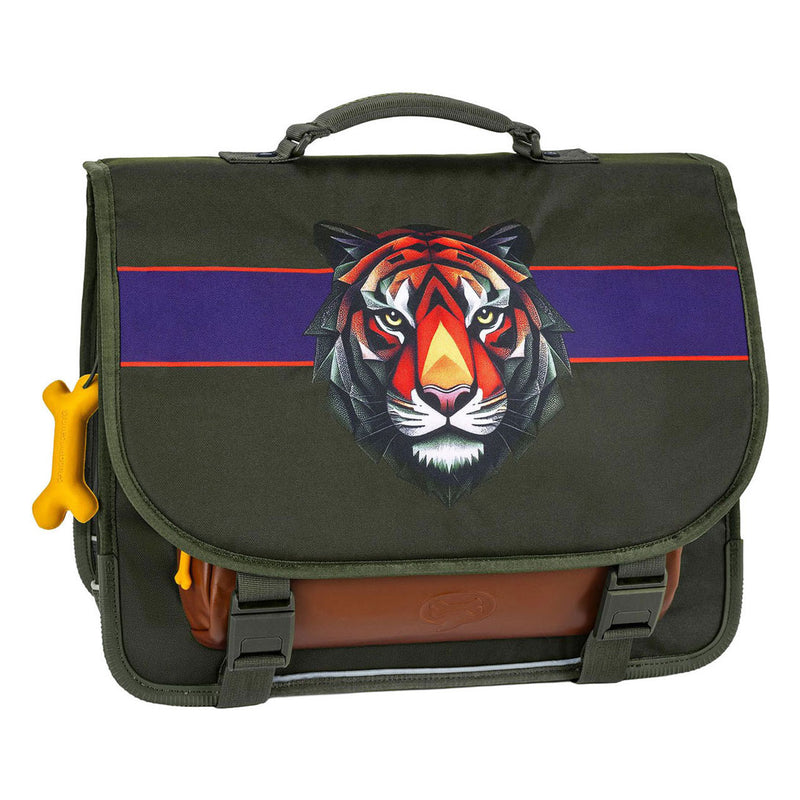 Load image into Gallery viewer, Stones and bones tiger facet khaki lake schooltas