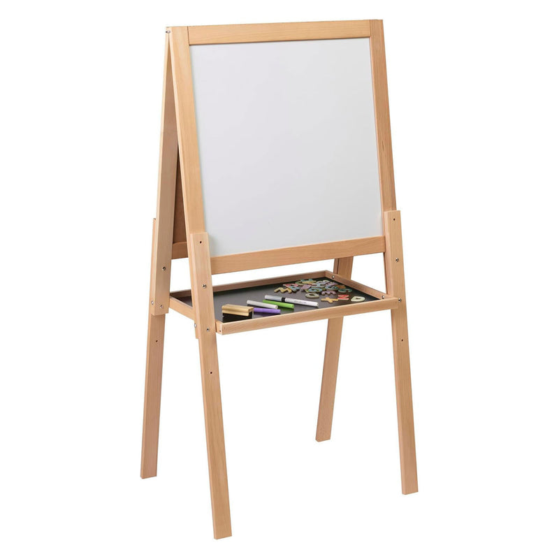 Load image into Gallery viewer, Jeujura houten dubbelzijdig krijt en whiteboard