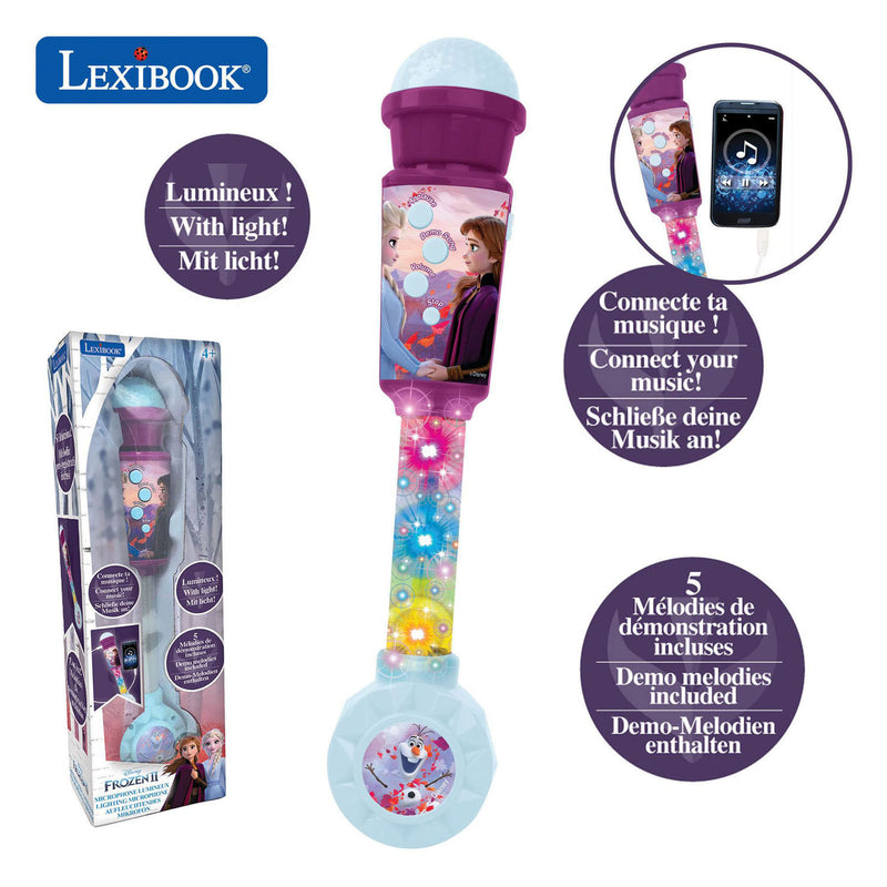 Load image into Gallery viewer, Disney frozen karaoke microfoon met licht en luidspreker