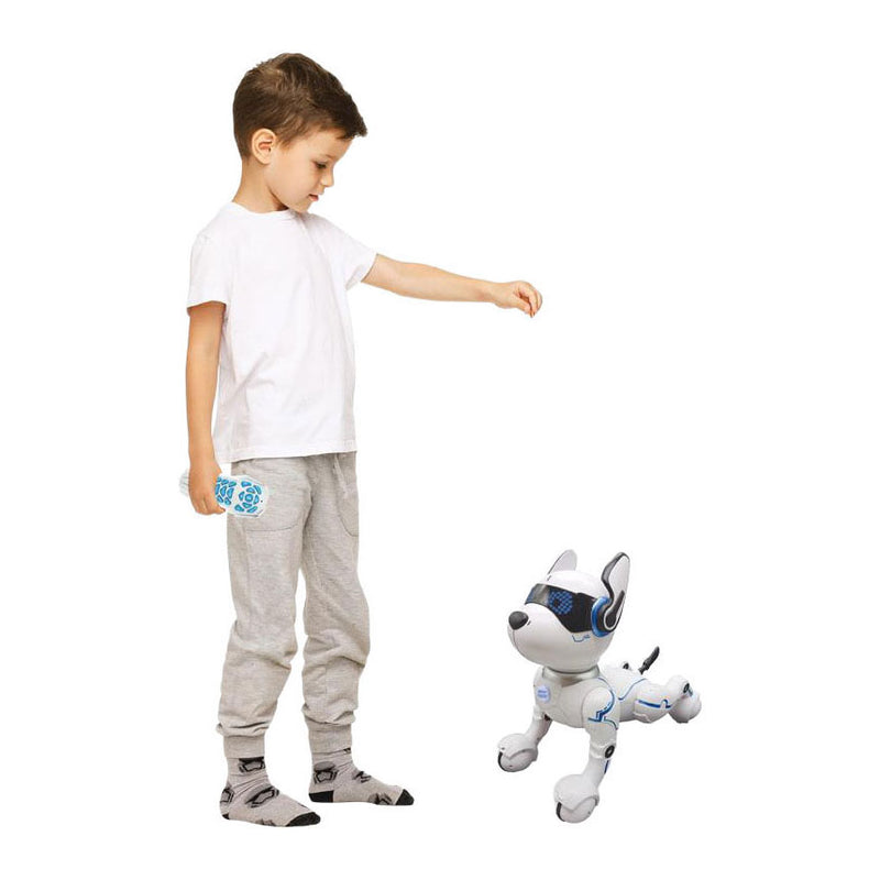 Load image into Gallery viewer, Lexibook stroom puppy – my smart robotic dog met programming function, dance, walk, movements, touch sensors en animal imitation, incl. afstandsbediening